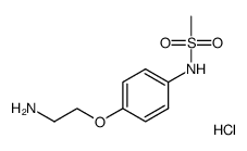 N-(4-(2-aminoethoxy)phenyl)methanesulfonamide hydrochloride结构式