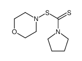 morpholin-4-yl pyrrolidine-1-carbodithioate结构式