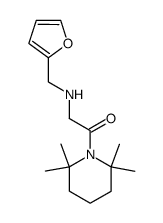 1-[N-(2-Furylmethyl)glycyl]-2,2,6,6-tetramethylpiperidine Structure