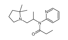 N-[1-(2,2-dimethylpyrrolidin-1-yl)propan-2-yl]-N-pyridin-2-ylpropanamide结构式
