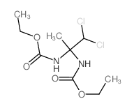 ethyl N-[1,1-dichloro-2-(ethoxycarbonylamino)propan-2-yl]carbamate结构式