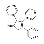 3-Cyclopenten-1-one,2,3,4-triphenyl-结构式