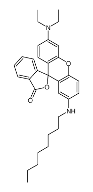 6'-(diethylamino)-2'-(octylamino)spiro[isobenzofuran-1(3H),9'-[9H]xanthene]-3-one Structure