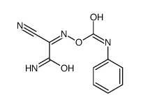 [(2-amino-1-cyano-2-oxoethylidene)amino] N-phenylcarbamate Structure