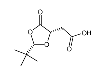 (2S,4S)-2-(tert-butyl-5-oxo-[1,3]dioxolan-4-yl)-acetic acid Structure