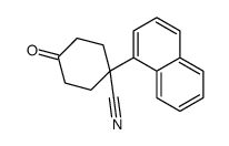 1-naphthalen-1-yl-4-oxocyclohexane-1-carbonitrile Structure