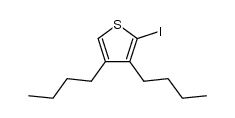 3,4-dibutyl-2-iodothiothiophene Structure