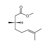 (S)-methyl 3,7-dimethyloct-6-enoate结构式