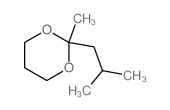 1,3-Dioxane,2-methyl-2-(2-methylpropyl)- structure