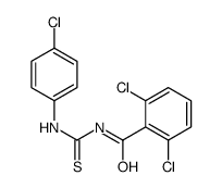 2,6-dichloro-N-[(4-chlorophenyl)carbamothioyl]benzamide Structure