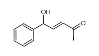 trans-5-hydroxy-5-phenylpent-3-en-2-one结构式