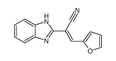 2-(2-benzimidazolyl)-3-(2-furyl)acrylonitrile Structure