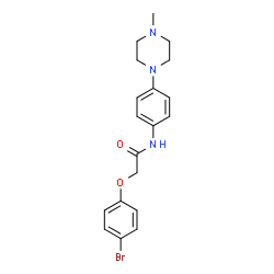 2-(4-BROMOPHENOXY)-N-[4-(4-METHYLPIPERAZIN-1-YL)PHENYL]ACETAMIDE结构式