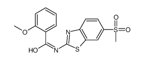 2-methoxy-N-(6-methylsulfonyl-1,3-benzothiazol-2-yl)benzamide Structure