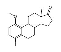 1-Methoxy-4-methylestra-1,3,5(10)-trien-17-one结构式