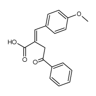 α-phenacyl-p-methoxycinnamic acid Structure