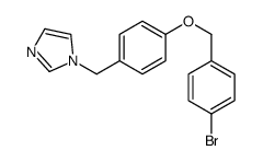 1-[[4-[(4-bromophenyl)methoxy]phenyl]methyl]imidazole结构式