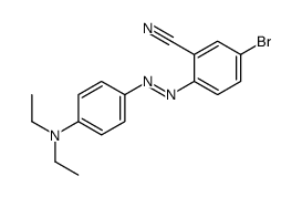 5-bromo-2-[[4-(diethylamino)phenyl]diazenyl]benzonitrile Structure