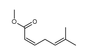 methyl (Z)-6-methyl-2,5-heptadienoate结构式