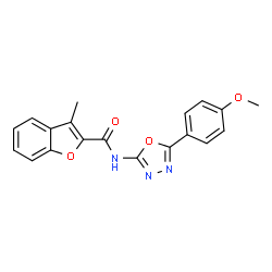 2-Benzofurancarboxamide,N-[5-(4-methoxyphenyl)-1,3,4-oxadiazol-2-yl]-3-methyl-(9CI) picture