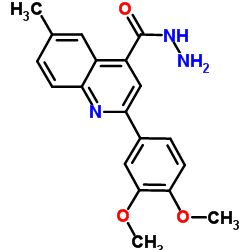 2-(3,4-Dimethoxyphenyl)-6-methyl-4-quinolinecarbohydrazide结构式