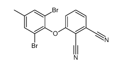 3-(2,6-dibromo-4-methylphenoxy)benzene-1,2-dicarbonitrile结构式