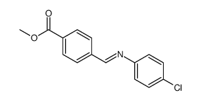 methyl 4-[[(4-chlorophenyl)imino]methyl]benzoate Structure