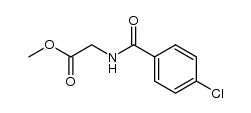N-(p-chlorobenzoyl)-glycine methyl ester Structure
