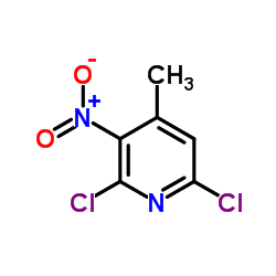 2,6-Dichloro-4-methyl-3-nitropyridine Structure