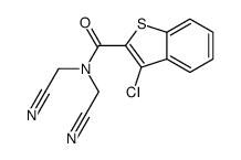 Benzo[b]thiophene-2-carboxamide, 3-chloro-N,N-bis(cyanomethyl)- (9CI) picture