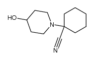 4-HYDROXYPIPERIDINOCYCLOHEXYL CARBONITRILE结构式