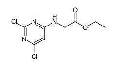 2,6-dichloro-N4-(ethoxycarbonylmethyl)-4-pyrimidineamine Structure