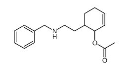 Acetic acid 6-(2-benzylamino-ethyl)-cyclohex-2-enyl ester结构式