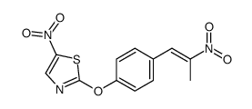 5-nitro-2-[4-(2-nitroprop-1-enyl)phenoxy]-1,3-thiazole结构式