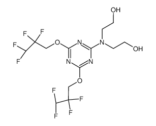 2,2'-[4,6-bis-(2,2,3,3-tetrafluoro-propoxy)-[1,3,5]triazin-2-ylazanediyl]-bis-ethanol Structure