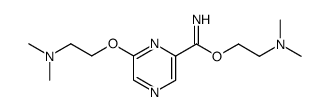 6-(2-dimethylamino-ethoxy)-pyrazine-2-carboximidic acid 2-dimethylamino-ethyl ester Structure