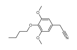 2-(4-butoxy-3,5-dimethoxyphenyl)acetonitrile Structure