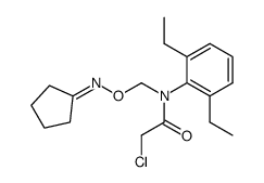 2-Chloro-N-cyclopentylideneaminooxymethyl-N-(2,6-diethyl-phenyl)-acetamide Structure