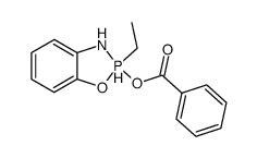 2-benzoyloxy-2-ethyl-2,3-dihydro-2λ5-benzo[1,3,2]oxazaphosphole结构式
