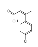 3-(4-chlorophenyl)-2-methylbut-2-enoic acid结构式