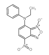 N-ethyl-5-nitro-9-oxido-N-phenyl-8-oxa-7-aza-9-azoniabicyclo[4.3.0]nona-2,4,6,9-tetraen-2-amine结构式