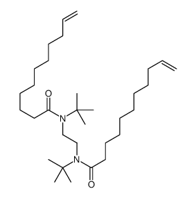 N-tert-butyl-N-[2-[tert-butyl(undec-10-enoyl)amino]ethyl]undec-10-enamide Structure