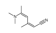 5-(dimethylamino)-3-methylhexa-2,4-dienenitrile结构式