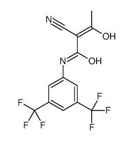 N-[3,5-bis(trifluoromethyl)phenyl]-2-cyano-3-hydroxybut-2-enamide Structure