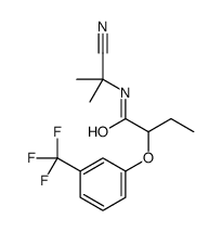N-(2-cyanopropan-2-yl)-2-[3-(trifluoromethyl)phenoxy]butanamide结构式
