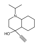 4-ethynyl-1-propan-2-yl-2,3,4a,5,6,7,8,8a-octahydroquinolin-4-ol结构式