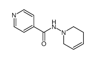 N-(4-pyridylcarbonylamino)-1,2,3,6-tetrahydropyridine结构式