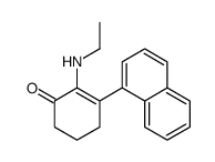 2-(ethylamino)-3-naphthalen-1-ylcyclohex-2-en-1-one结构式