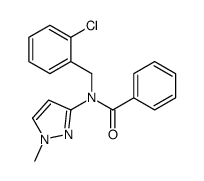 N-[(2-chlorophenyl)methyl]-N-(1-methylpyrazol-3-yl)benzamide结构式