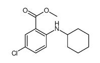 methyl 5-chloro-2-(cyclohexylamino)benzoate Structure